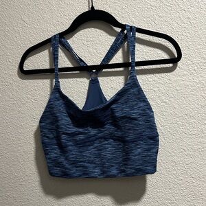 Outdoor Voices Blue Heather Sports Bra